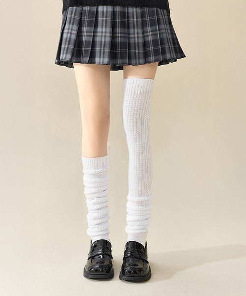 Blanc de Blue 靴下 ふわくしゅルーズソックス スーパーロングタイプ