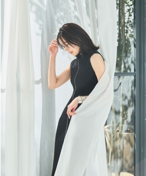 「FRAY I.D」 ニットワンピース FREE ライトベージュ レディースの画像