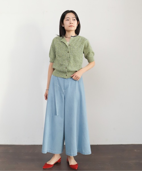 NOMBRE IMPAIR ノンブルアンペール フェレット Ｖネックカーディガン NOMBRE IMPAIR（ノンブルアンペール）の「FOX Vネックカーデ