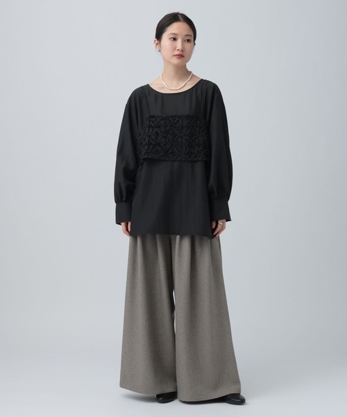 LEPSIM レースキャミブラウス キナリ LEPSIM｜パッチワークレースキャミブラウス | Rakuten Fashion(楽天