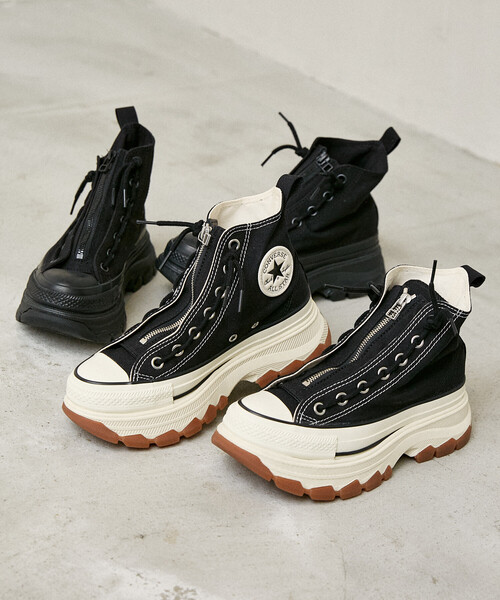 コンバースチャックテイラー 韓国限定30cm ブラックトレックソール CONVERSE（コンバース） オールスター スニーカー ALL STAR TREKWAVE