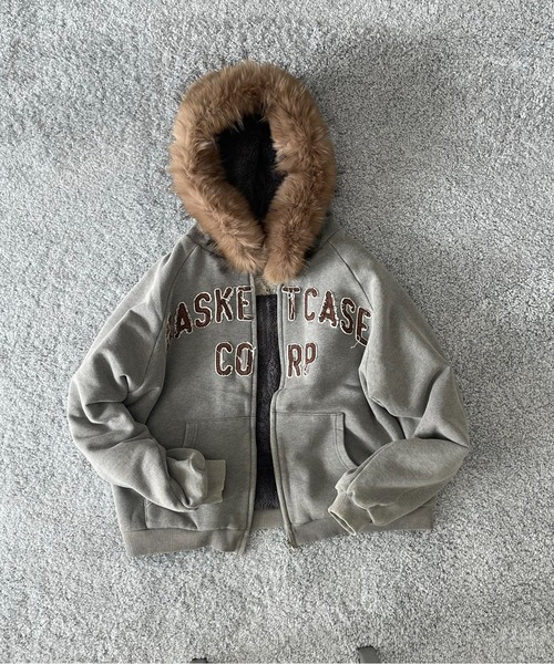 Basketcase トレーナー スウェット Basketcase Bc corp lined zip up 