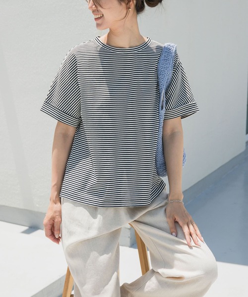 「URBAN RESEARCH DOORS」 半袖カットソー MEDIUM オフホワイト レディース_画像2