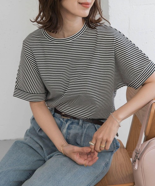 「URBAN RESEARCH DOORS」 半袖カットソー MEDIUM オフホワイト レディース_画像6