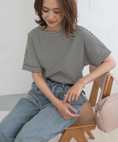 「URBAN RESEARCH DOORS」 半袖カットソー MEDIUM オフホワイト レディース_画像7