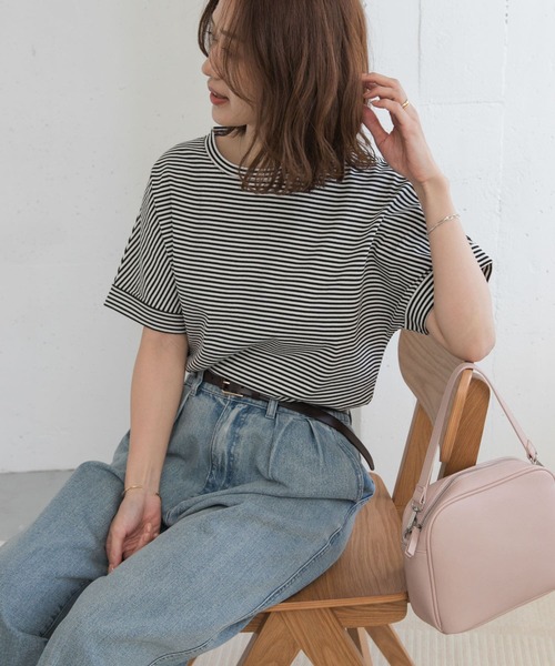 「URBAN RESEARCH DOORS」 半袖カットソー MEDIUM オフホワイト レディース_画像8