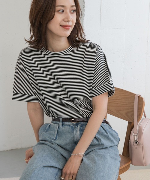 「URBAN RESEARCH DOORS」 半袖カットソー MEDIUM オフホワイト レディース_画像9