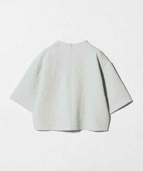 BEAUTY＆YOUTH UNITED ARROWS tシャツ ジャガード クルーネック 6分袖 