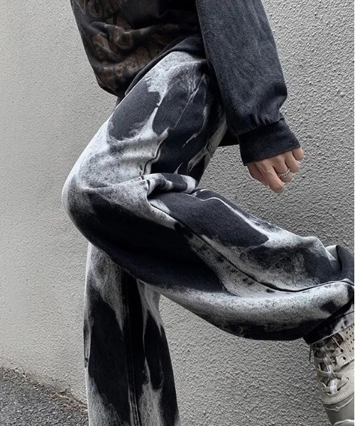 「BARELY BLUE」 デニムパンツ 2XL ブラック メンズ_画像7
