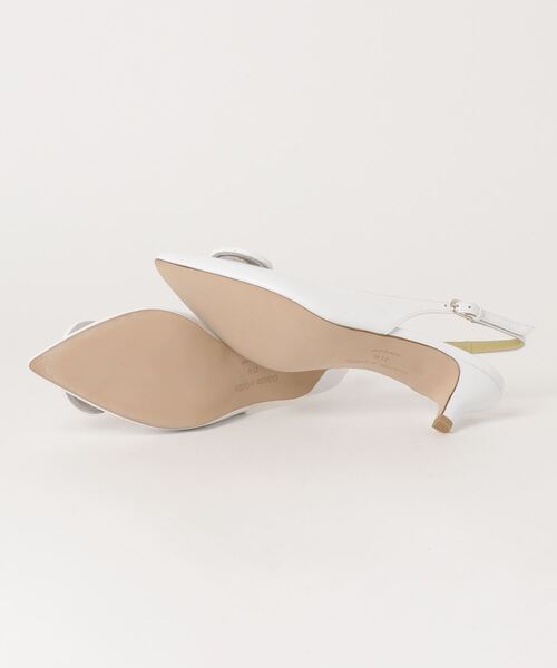 「ODETTE E ODILE」 ヒールサンダル 23.5cm ネイビー レディース_画像3