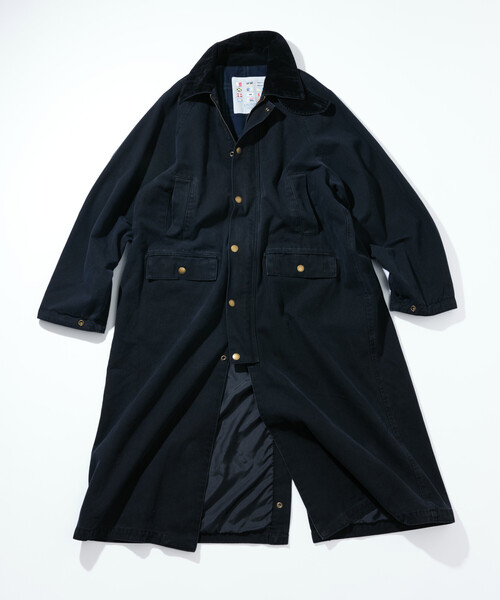 「FREAK'S STORE」 「NAUTICA」ステンカラーコート フリ- ブラック レディースの画像