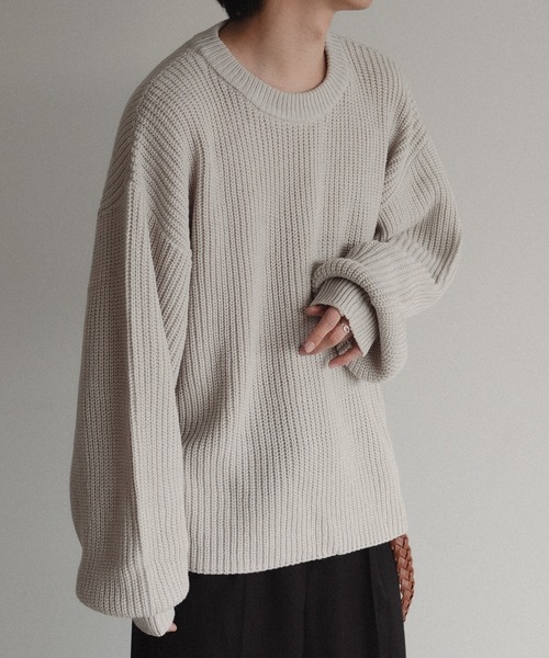 「epnok」 長袖ニット LARGE ブルー メンズ_画像5