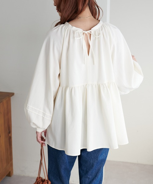 「DISCOAT」 長袖ブラウス MEDIUM グレー レディース_画像7