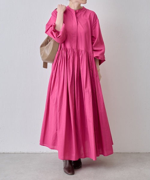 「BEARDSLEY」 長袖ワンピース 1 グレー レディースの画像