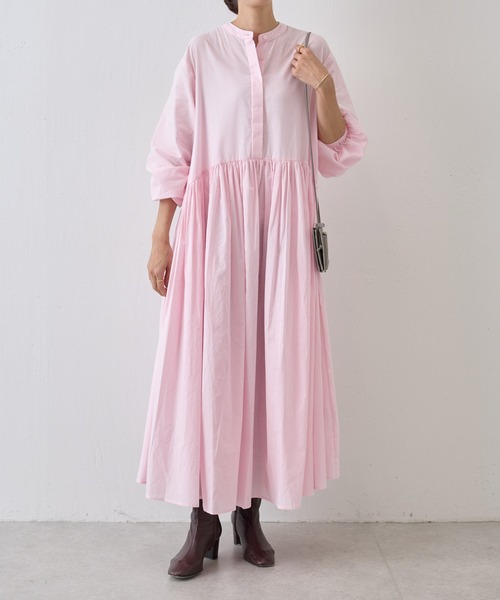 「BEARDSLEY」 長袖ワンピース 1 グレー レディースの画像