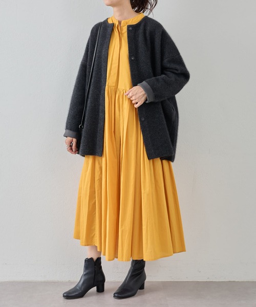 「BEARDSLEY」 長袖ワンピース 1 グレー レディースの画像