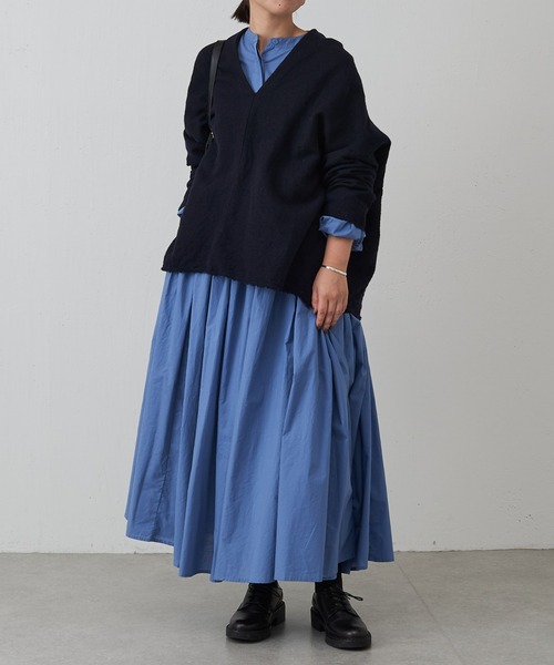 「BEARDSLEY」 長袖ワンピース 1 グレー レディースの画像