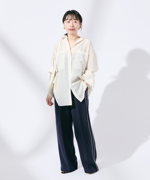 「journal standard L'essage」 長袖シャツ - ブラウン レディース_画像5