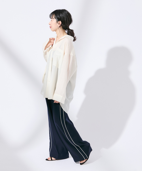 「journal standard L'essage」 長袖シャツ - ブラウン レディース_画像6