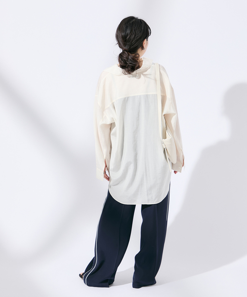 「journal standard L'essage」 長袖シャツ - ブラウン レディース_画像7
