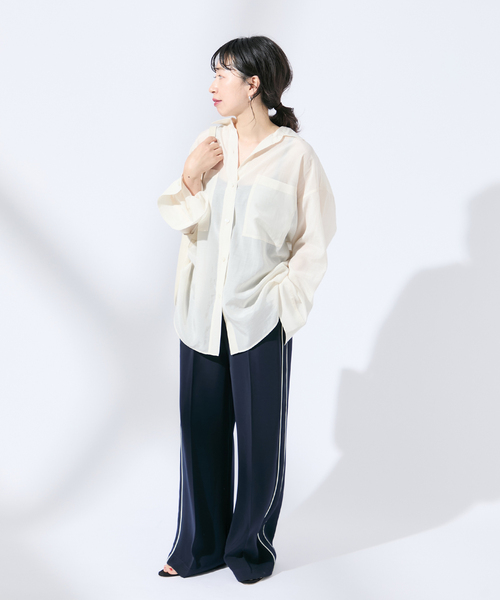 「journal standard L'essage」 長袖シャツ - ブラウン レディース_画像8