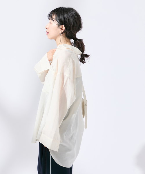 「journal standard L'essage」 長袖シャツ - ブラウン レディース_画像9