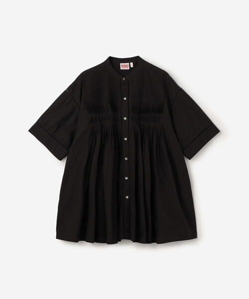 Bshop ブラウス シャツ 半袖 INDIA INDUSTRY | コットンポプリン