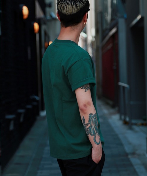 「TMT」 半袖Tシャツ MEDIUM グリーン メンズ_画像7