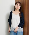 キャミソール シワサテンレース使いキャミソールの詳細画像2