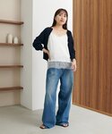 キャミソール シワサテンレース使いキャミソールの詳細画像3