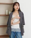 キャミソール シワサテンレース使いキャミソールの詳細画像4