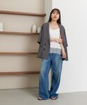 キャミソール シワサテンレース使いキャミソールの詳細画像5