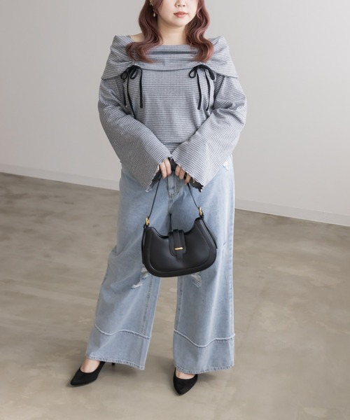 「CLETTE」 長袖カットソー LL ブラック レディース_画像4