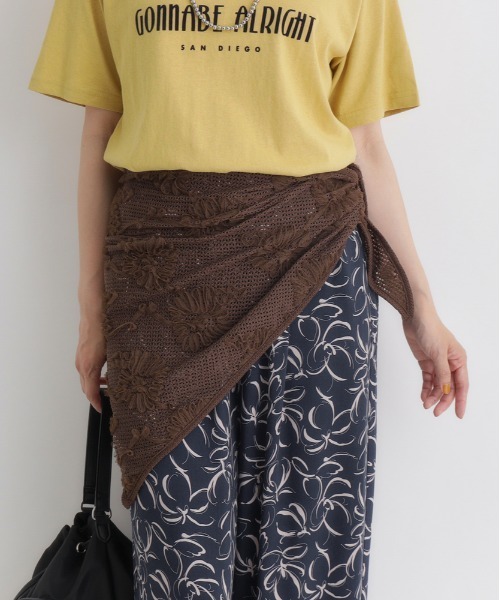 BACK NUMBER スカーフ バンダナ シアー刺繍スカーフ レディース