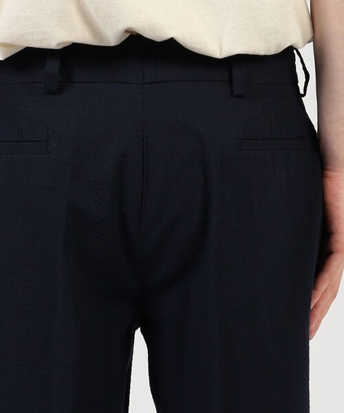 スラックス 「別注」Salvatore Piccolo MARCELLO コットンシアサッカー 1プリーツテーパードパンツ メンズの画像
