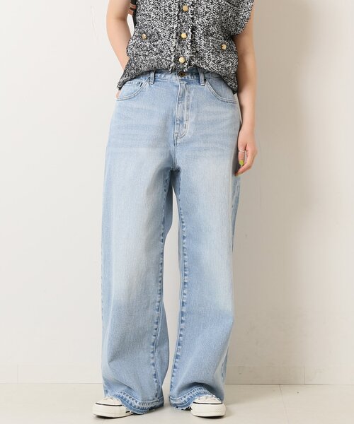 「Spick & Span」 デニムパンツ 34 ブルー レディース_画像2