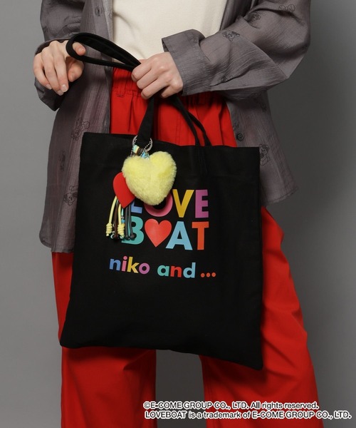 niko and…（ニコアンド） トートバッグ 「LOVEBOAT(ラブボート