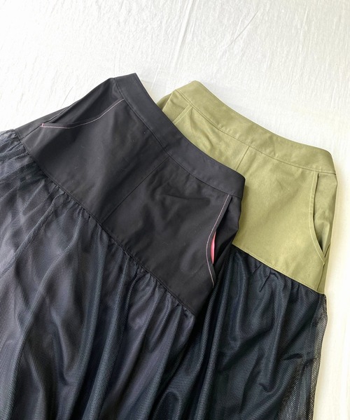 「Q」 ロングスカート MEDIUM ブラック レディース_画像5