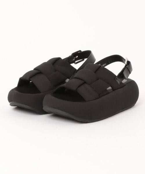 美品 VivienneWestwood 厚底サンダル black 37 VIVIAN（ヴィヴィアン） 厚底 サンダル 夏 「VIVIAN」厚底 レディース