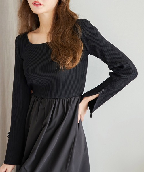 「tocco closet」 ドッキングワンピース M ピンク レディース_画像2