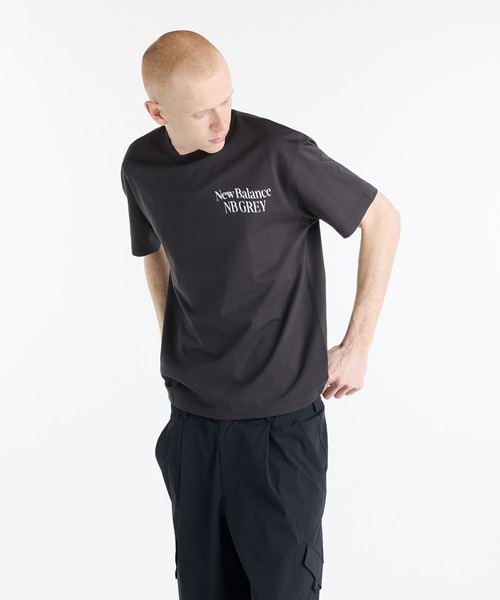 New Balance（ニューバランス） tシャツ NB GREY グラフィックロゴ