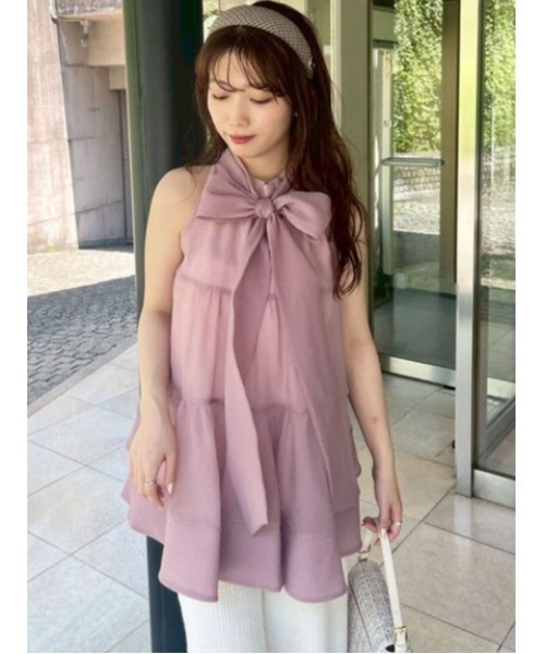 LILY BROWN（リリーブラウン） ノースリーブブラウス F アイボリー