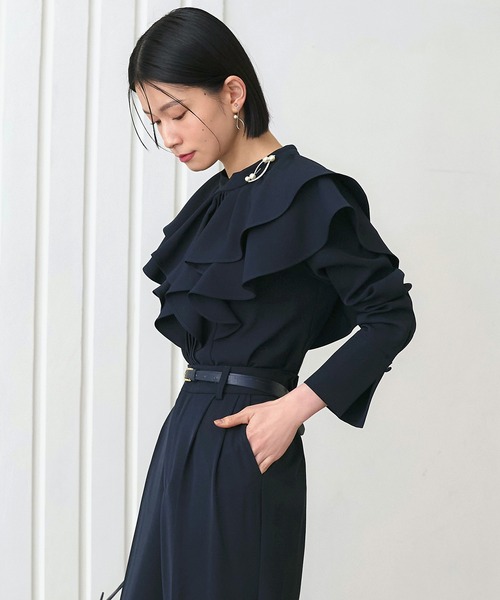 「RUIRUE BOUTIQUE」 セットアップ S ネイビー レディース