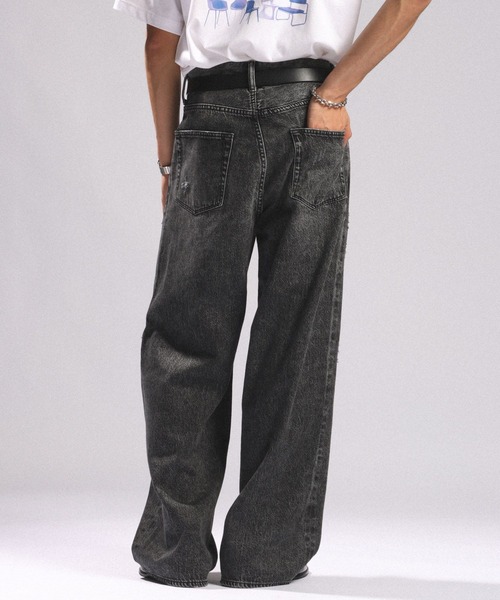 RAGEBLUE（レイジブルー） ジーンズ DISTRESSED STRAIGHT DENIM PANTS