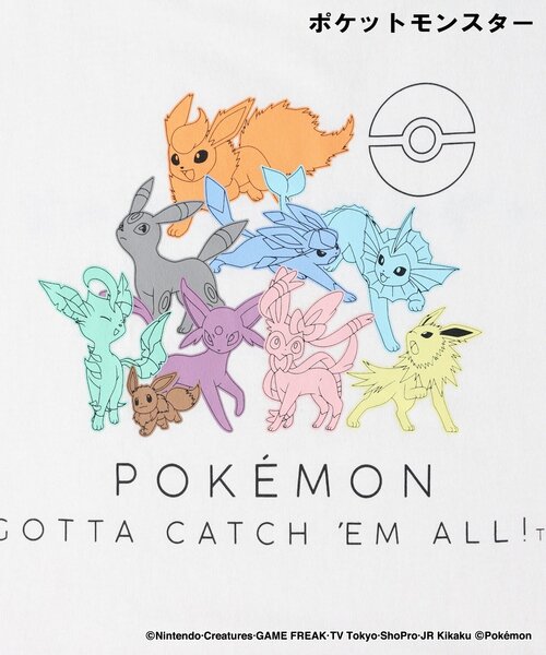 Right-on（ライトオン） tシャツ 半袖 「ポケットモンスター」プリント