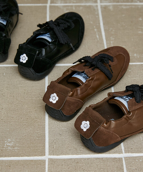 「MARY QUANT」 ローカットスニーカー 24 ブラック レディース_画像3