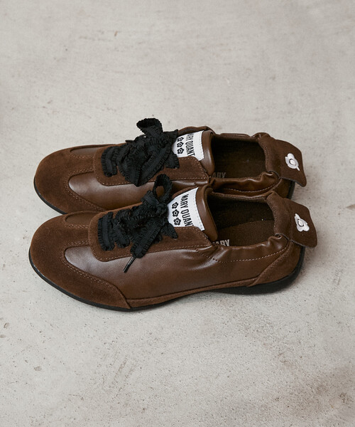 「MARY QUANT」 ローカットスニーカー 24 ブラック レディース_画像9