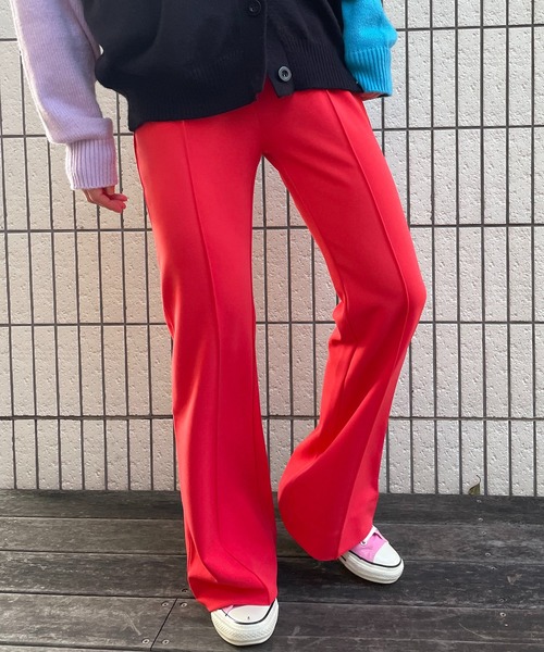「mi via loca」 ブーツカットパンツ FREE ブラック レディース_画像6
