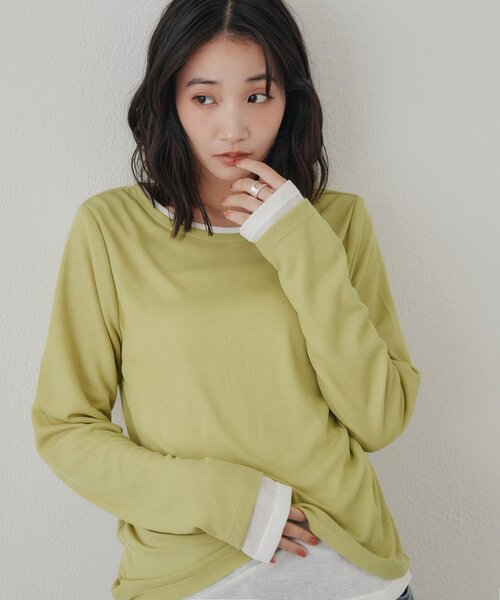 tシャツ レイヤードシアーパックTシャツ「WEB限定カラーあり」 レディース | Discoat | 14
