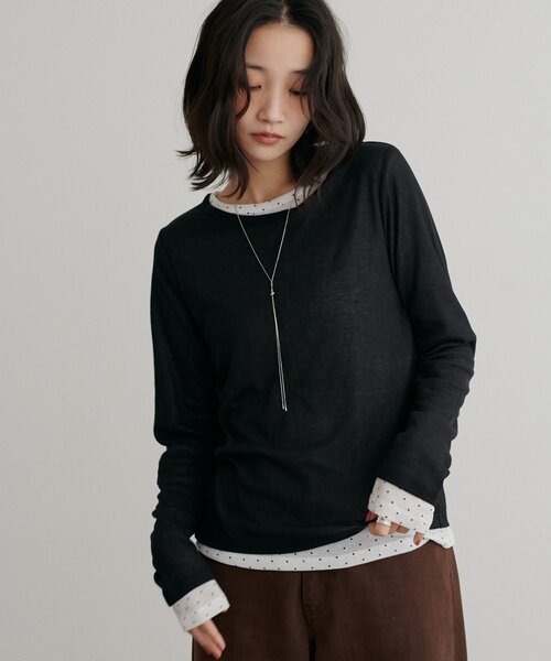 tシャツ レイヤードシアーパックTシャツ「WEB限定カラーあり」 レディース | Discoat | 23